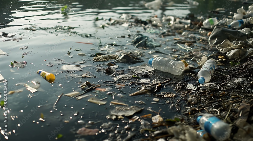 Polluted water filled with garbage is a social hazard as a result.